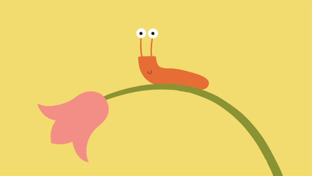 Rechte: KiKA/SWR/Studio FILM BILDER/Julia Ocker Die Nacktschnecke fühlt sich auf der Blume sehr wohl.