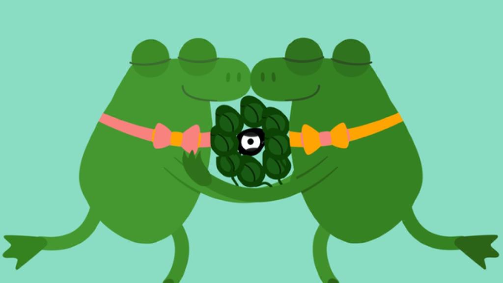 Rechte: KiKA/SWR/Julia Ocker Zuerst ist das Leben schön für die kleine Kaulquappe.