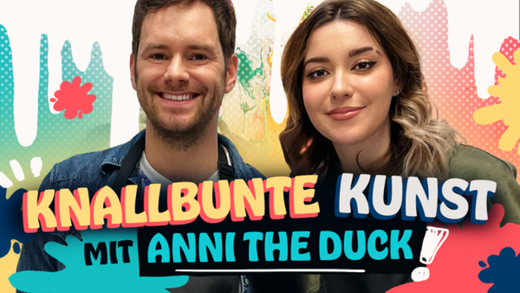 Bonuslevel: Acryl Pouring mit Anni The Duck | Rechte: Rocket Beans Entertainment / KiKA Bonuslevel: Acryl Pouring mit Anni The Duck | Rechte: Rocket Beans Entertainment / KiKA