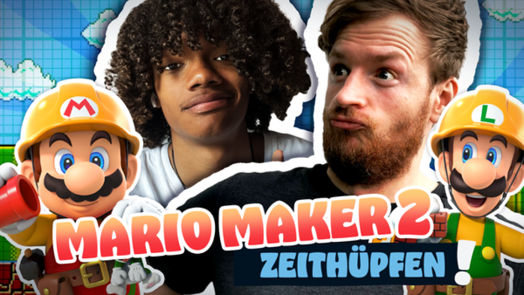 Zeithüpfen mit Super Mario Maker 2 und Maxim | Rechte: Rocket Beans Entertainment / KiKA Zeithüpfen mit Super Mario Maker 2 und Maxim | Rechte: Rocket Beans Entertainment / KiKA