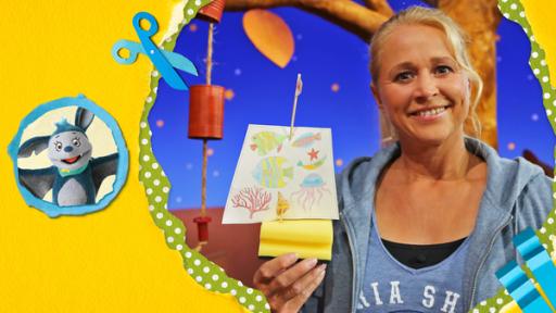 MACH MiT! Segelboot | Rechte: KiKA Druck die Bastelvorlage aus und gestalte kleine Segelboote.