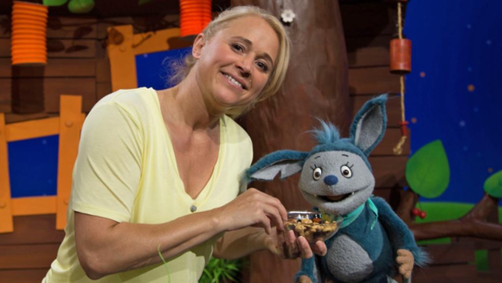 Singa und Fidi mit Studentenfutter