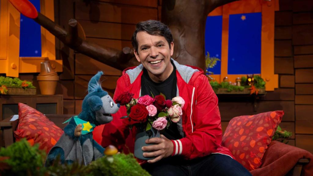 Juri und Fidi und ein Strauß Rosen