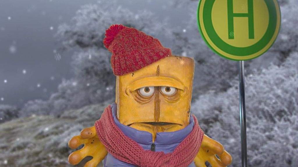 Warten auf den Bus! | Rechte: KiKA