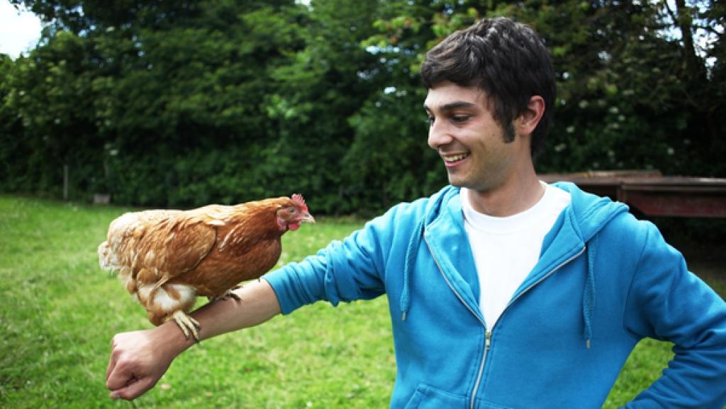 Der Bauernhof-Check | Auf dem Bauernhof gibt es eine Menge für Can zu checken: Warum gibt die Kuh Milch? Was fressen Schweine? Er macht sich auf die Suche nach Antworten. | Bild: BR | megaherz gmbh | Hans-Florian Hopfner