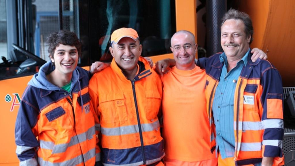 Der Müll-Check / Can mit Sahin Davut, Daniel Candernir und Karl Almus | Bild: megaherz gmbh/Hans-Florian Hopfner