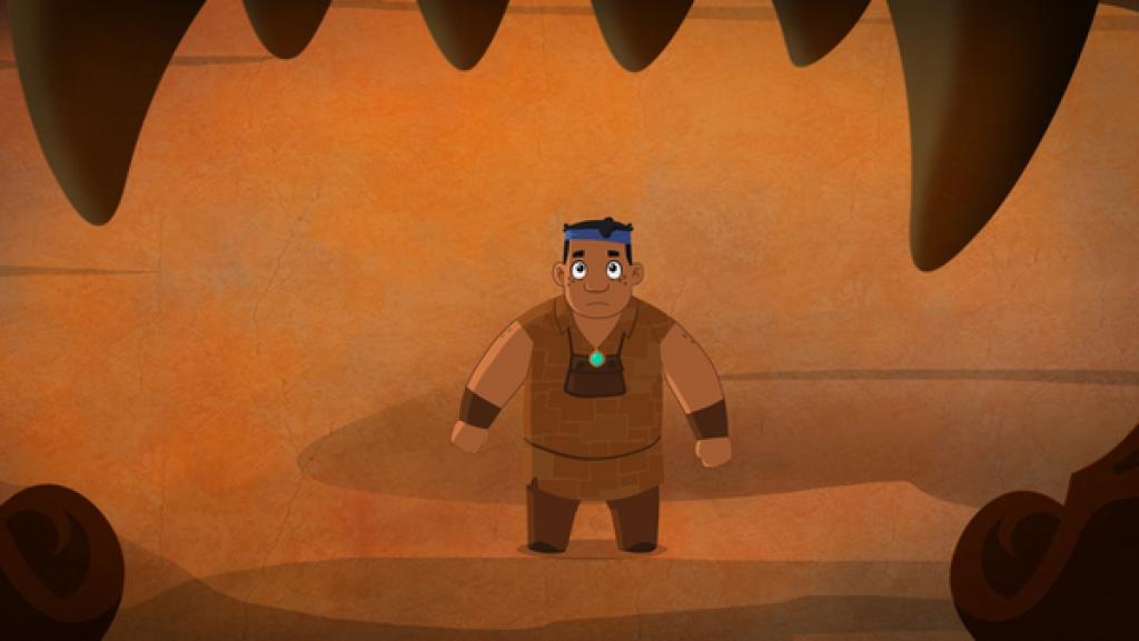 Rechte: MDR/MotionWorks Luigi vor dem Löwentor des Palastes von Sigirya