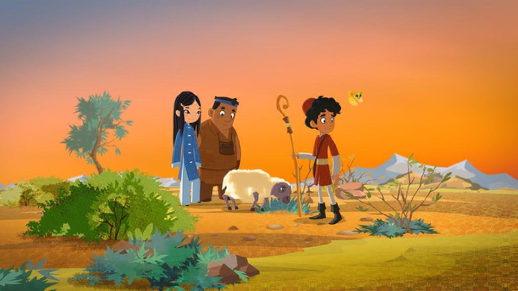 Rechte: MDR/MotionWorks ShiLa, Luigi und Marco hüten Schafe.