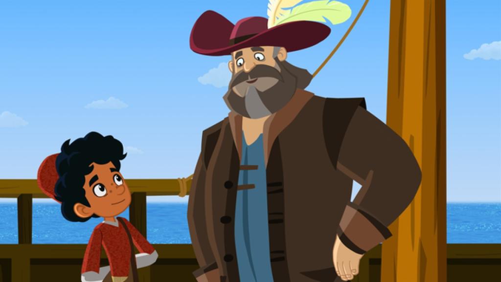 Rechte: MDR/MotionWorks Marco spricht mit dem Schiffskapitän.