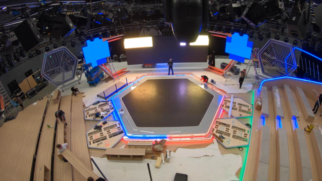 Zeitraffer Studioaufbau | Rechte: KiKA Zeitraffer Studioaufbau | Rechte: KiKA