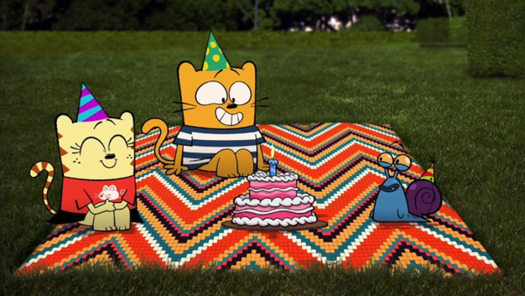 Ollie und Moon feiern mit Stanley Geburtstag.