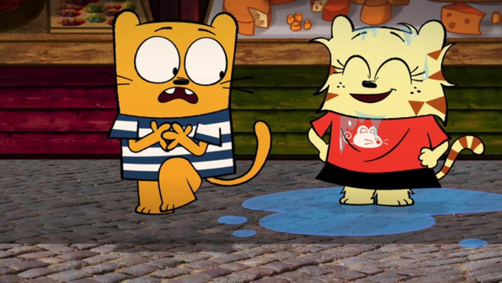 Ollie hat Angst vor Wasser, Moon nicht.