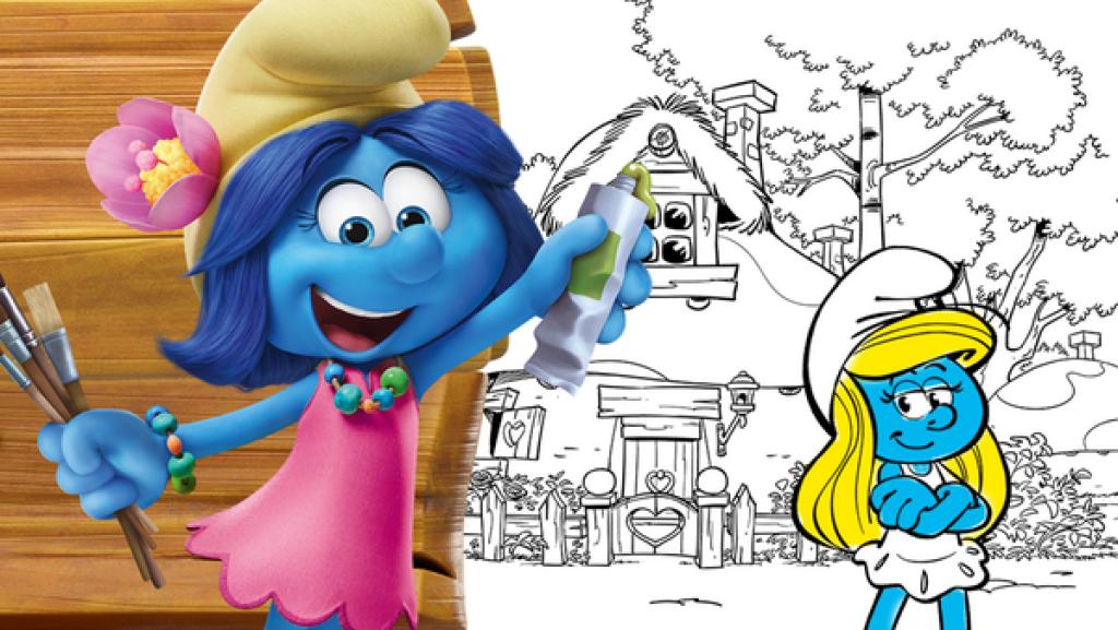 Ausmalbilder "Die Schlümpfe" | Rechte: KiKA/Peyo Productions, Dupuis Édition & Audiovisuell 2020 Male die Schlümpfe wieder bunt an!