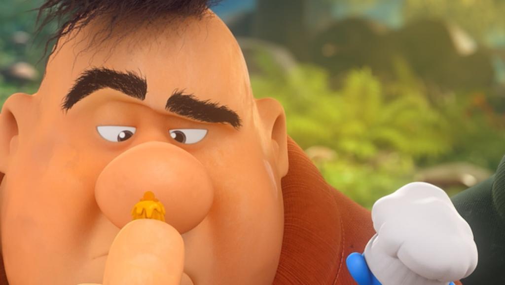 Koch wird von zwei hungrigen Riesen gefangen. Bei dem Versuch ihn zu retten, geraten Schlumpfine, Schlaubi und Papa Schlumpf in große Gefahr.