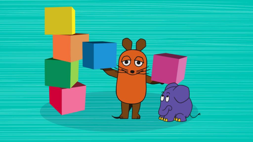 Maus und Elefant mit Würfeln – kostenloses Online-Denkspiel für Kinder von KiKA