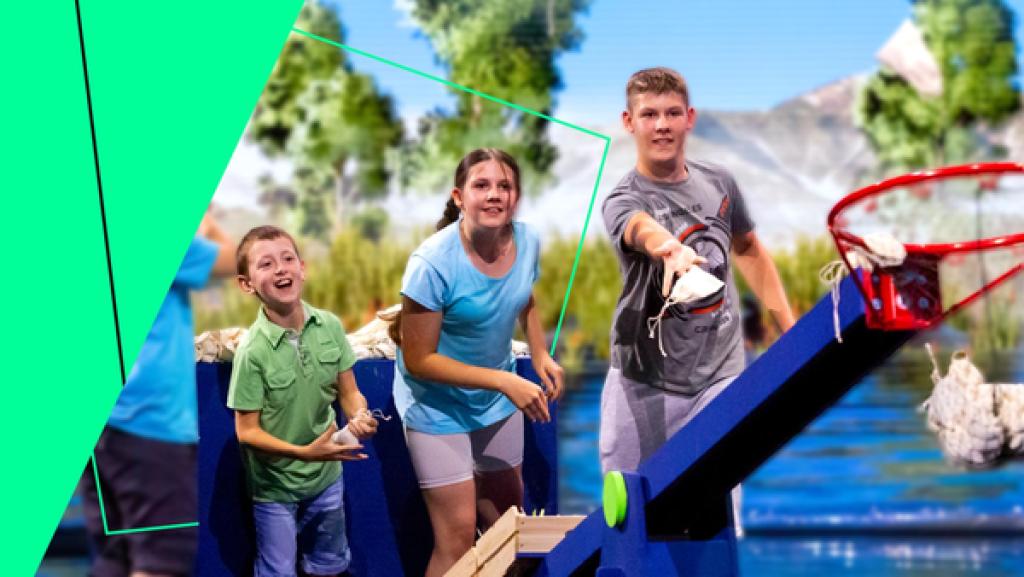 Wird das Team „Fischereiverein Gemen-Burlo“ Neos Landgebiete in der Zukunft retten?  Das wird nicht einfach! Aber mit jeder Aufgabe, die sie schaffen, verändern die Zukunft zum Besseren und erspielen gleichzeitig ein Preisgeld für ihr eigenes Wasserschutzprojekt n Gemen-Burlo. Aufgabe ?: Die Säcke müssen in das Netz.