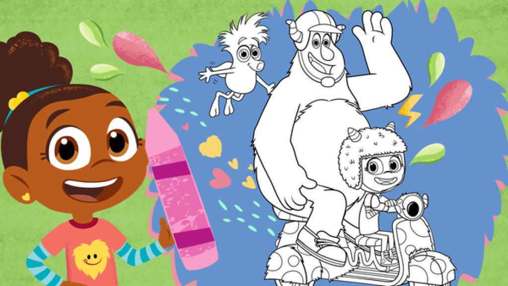 Esme & Roy Ausmalbilder | Rechte: KiKA/Nelvana Esme & Roy Ausmalbilder