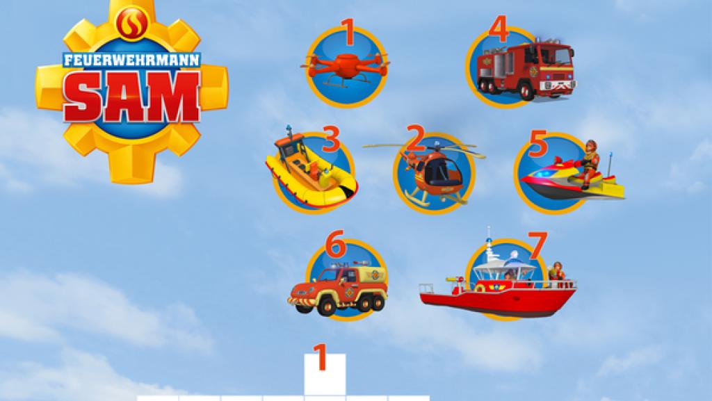 Kreuzworträtsel Einsatzfahrzeuge | Rechte: KiKA/HIT Entertainment Kreuzworträtsel - Einsatzfahrzeuge von Feuerwehrmann Sam