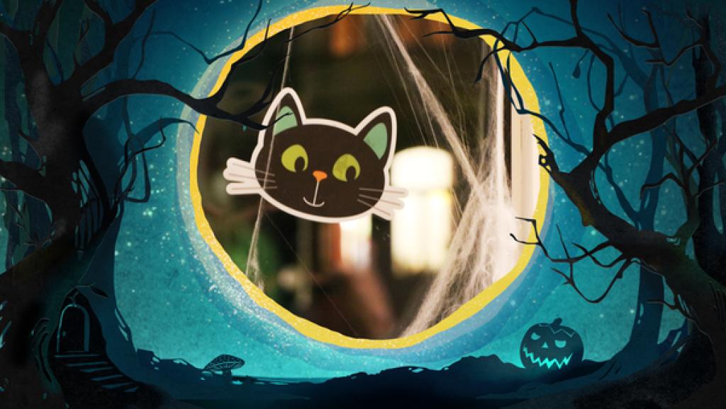 Katze an einem Fenster