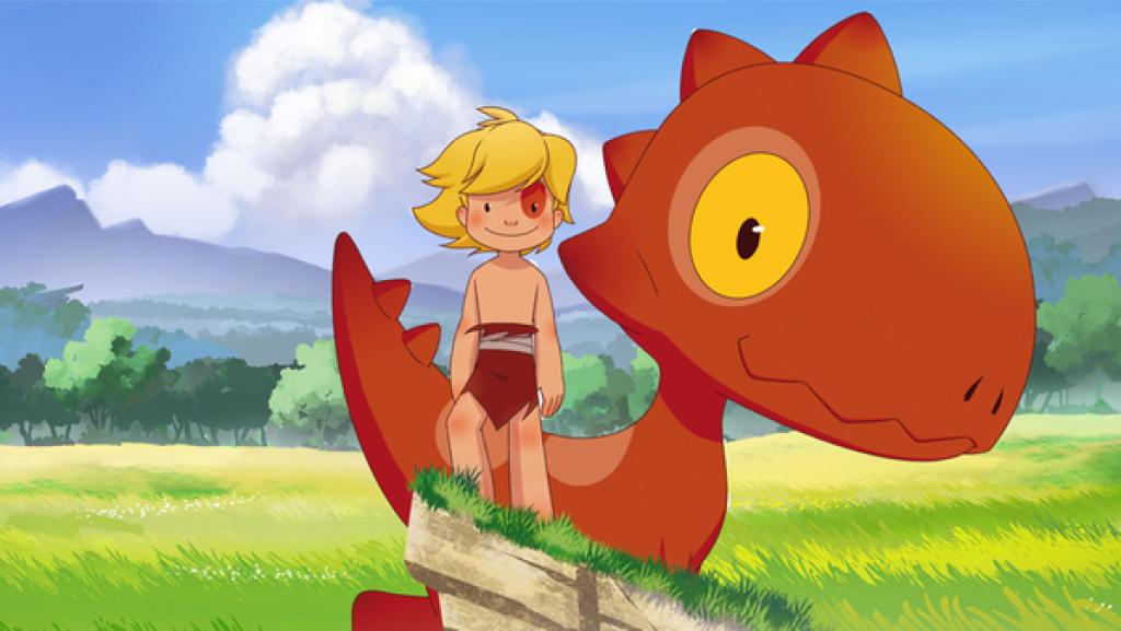 Tib & Tumtum | Rechte: KiKA/hr/TF1/GO-N Productions Tib und mit seinem T-Rex Freund Tumtum