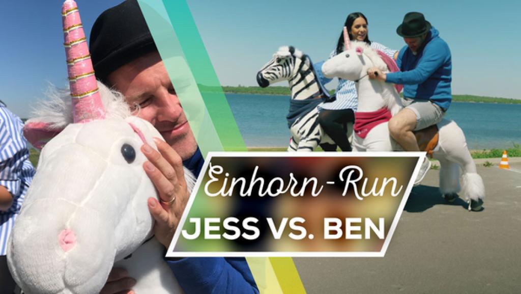 Jess vs. Ben: Einhorn-Run | Rechte: KiKA/ Sabine Krätzschmar Jess vs. Ben: Einhorn-Run | Rechte: KiKA/ Sabine Krätzschmar