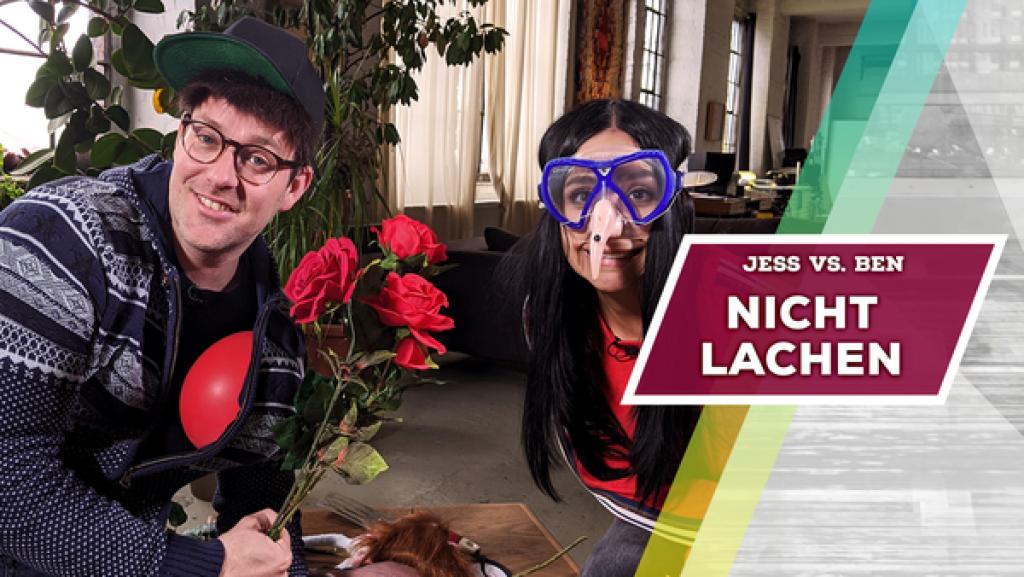 Jess vs. Ben - Nicht Lachen | Rechte: KiKA Jess vs. Ben - Nicht Lachen | Rechte: KiKA