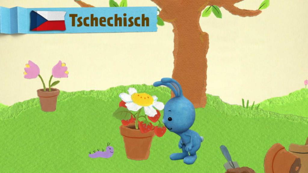 Kikaninchen baut eine Leiter für die kleine Raupe | Rechte: KiKA Kikaninchen baut eine Leiter für die kleine Raupe | Rechte: KiKA