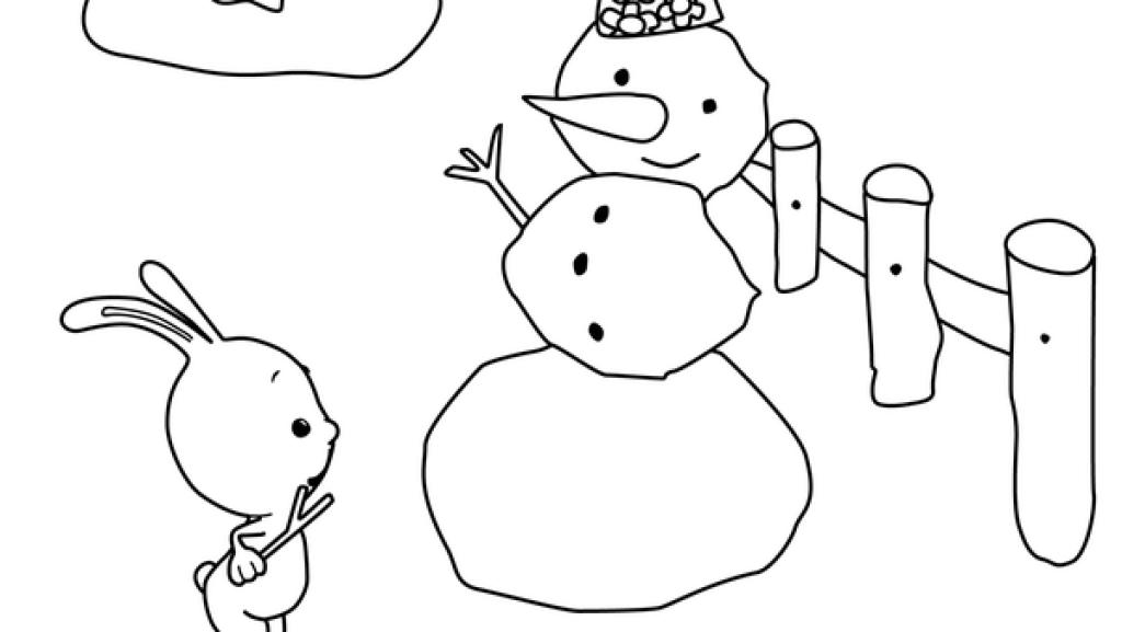 Kikaninchen baut einen Schneemann | Rechte: KiKA Kikaninchen baut einen Schneemann | Rechte: KiKA