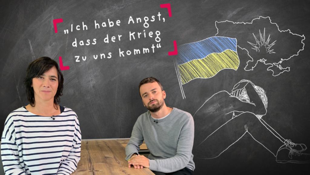 Angst vor dem Krieg in der Ukraine | Rechte: KiKA / Jonas Armbruster Angst vor dem Krieg in der Ukraine | Rechte: KiKA / Jonas Armbruster