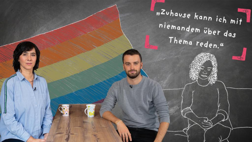 Kontakt zu anderen queeren Menschen | Rechte: KiKA Kontakt zu anderen queeren Menschen | Rechte: KiKA