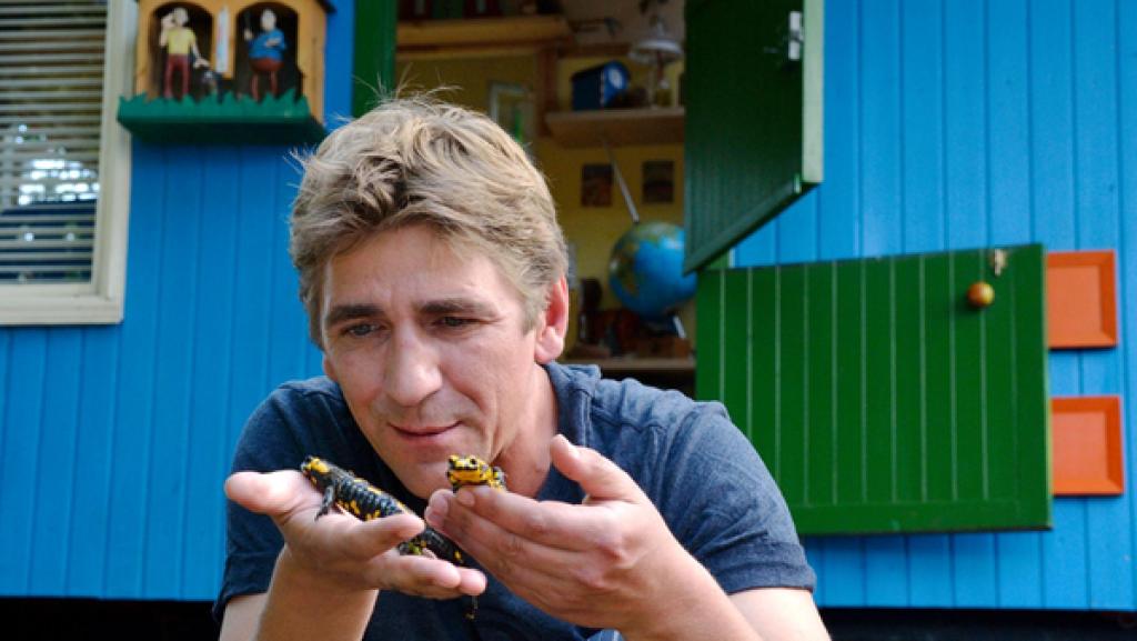 Fritz mit Feuersalamander