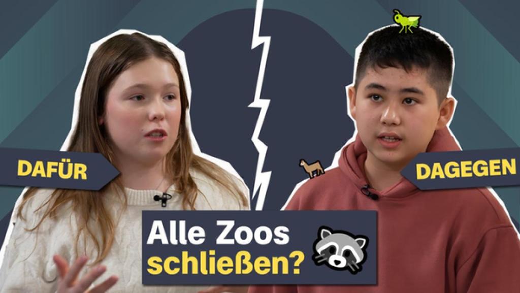 Diskussion bei logo! no.front zum Thema Zoos