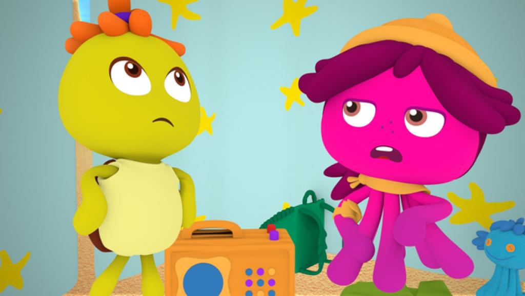 Tuts und Maari streiten in der Korallenbude.