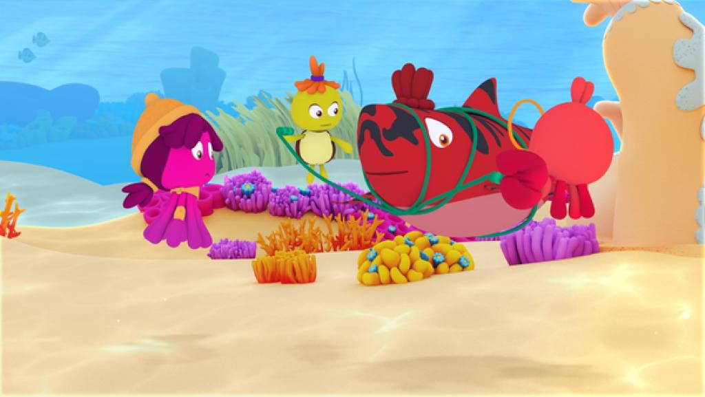 Der vermeintlich gefährliche Hai wird gefangen.