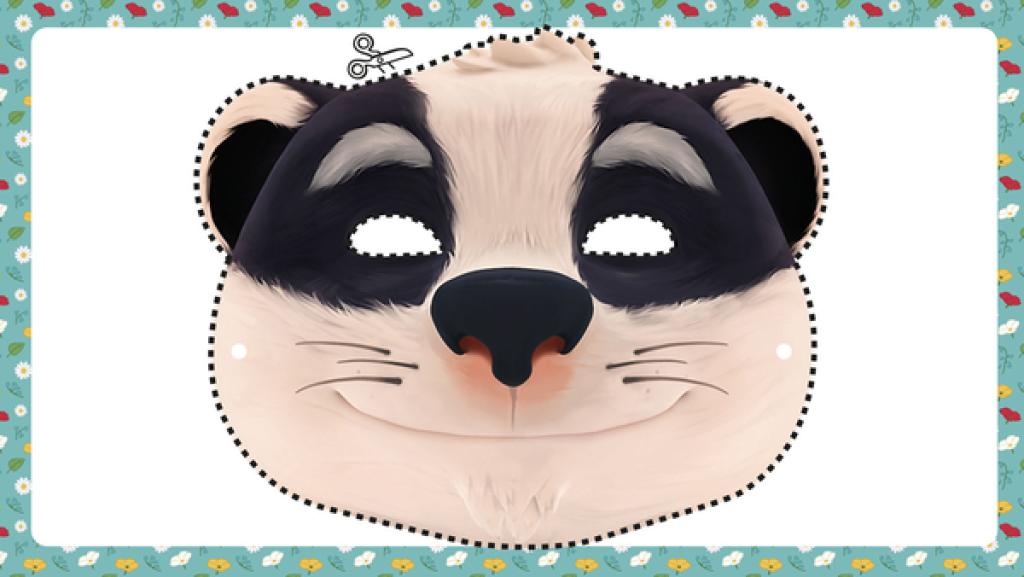 Maske von Edmund zum, Ausschneiden und Basteln