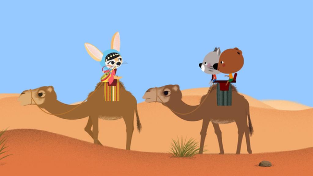 Mouk und Chavapa sind in Afrika, in der Sahara. Zusammen mit ihrer Freundin Aischa wollen sie zu einem Musikfestival mitten in der Wüste.