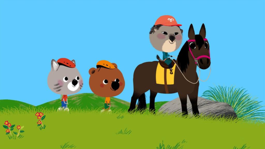 In der Mongolei, bei ihrem Freund Ganbataar, lernen Mouk und Chavapa, dass man in der Steppe viel besser mit Pferden als mit Fahrrädern vorankommt.