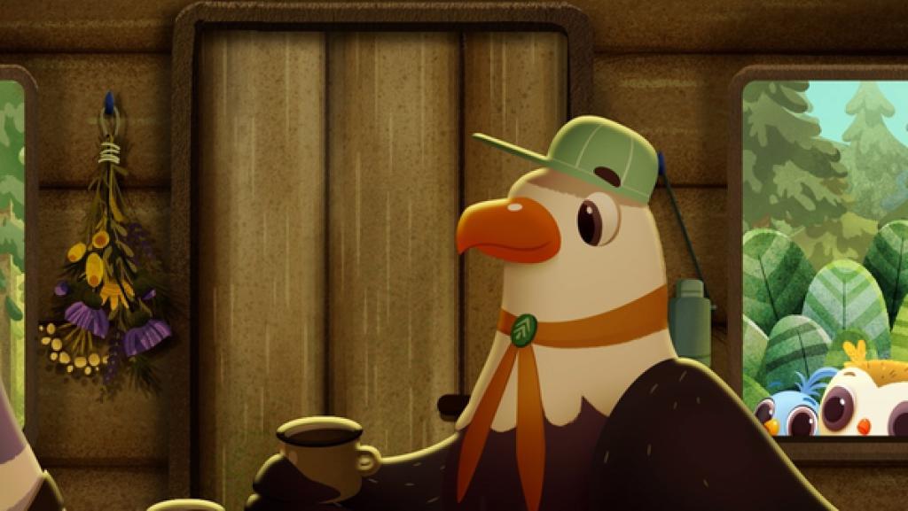 Rechte: KiKA/Sixteen South & Letko Die Campleiterin hat schon ihren Koffer gepackt und will das Camp verlassen.