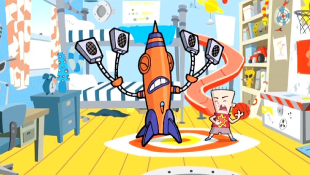 Rocket und Vinnie beim Aufräumen.