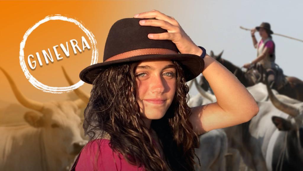 Mädchen mit Cowboyhut