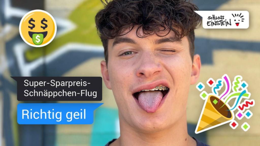 Rechte: MDR/KiKA Hermann (Thorin Holland) freut sich, dass er supergünstig umgebucht wurde.