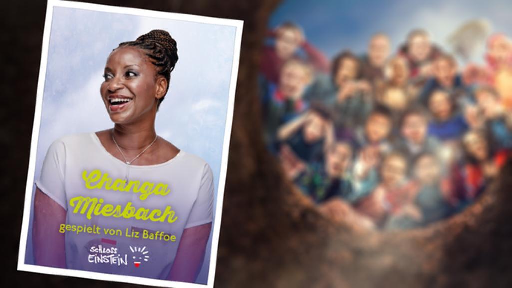 Changa Miesbach | Rechte: mdr / Saxonia Media / Thomas Dietze Autogrammkarte von Liz Baffoe (Rolle Changa Miesbach)