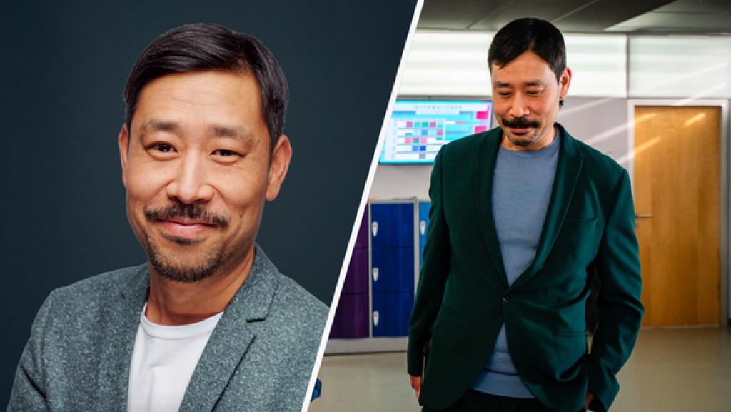 Rechte: mdr / Saxonia Media / Thomas Dietze Collage: Ill-Young Kim neben seiner Schloss-Einstein-Rolle Jong Hi Chung