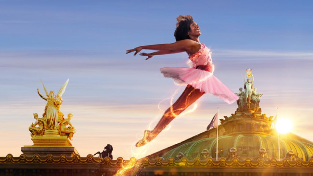 Spellbound - Verzaubert in Paris | Rechte: ZDF/KiKA Cece im violetten Body tanzt mit ihrem Tanzpartner im weißen T-Shirt.