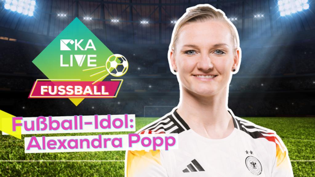 Alexandra Popp: die Expertin für die Halbzeit | Rechte: KiKA / DFB