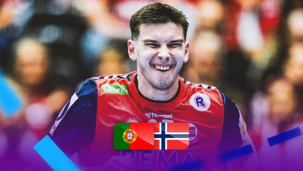 Portugals Francisco Costa im Zweikampf mit Norwegens Vetle Roenningen