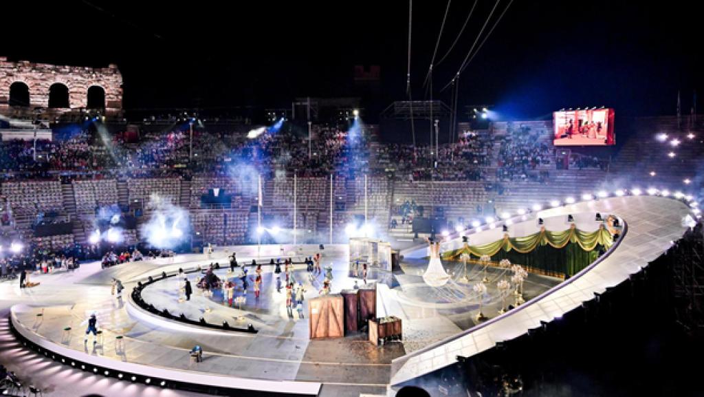 Die Arena in Verona bei der Abschlussfeier