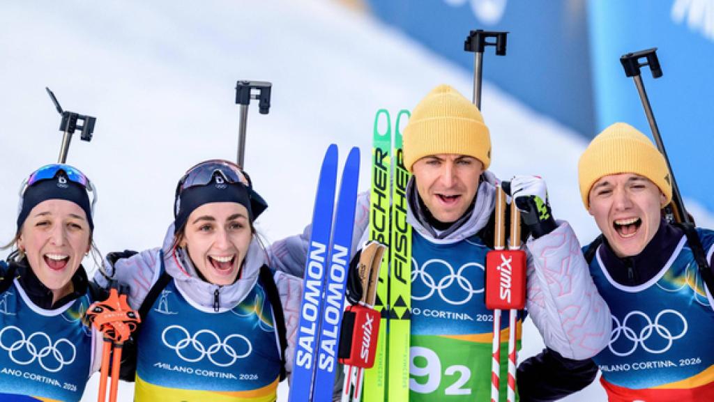 Die deutschen Biathleten gewinnen die Bronzemedaille