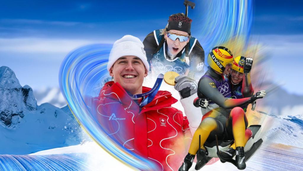 Franjo von Allmen, Franziska Preuß, Dajana Eitberger und Magdalena Matschina