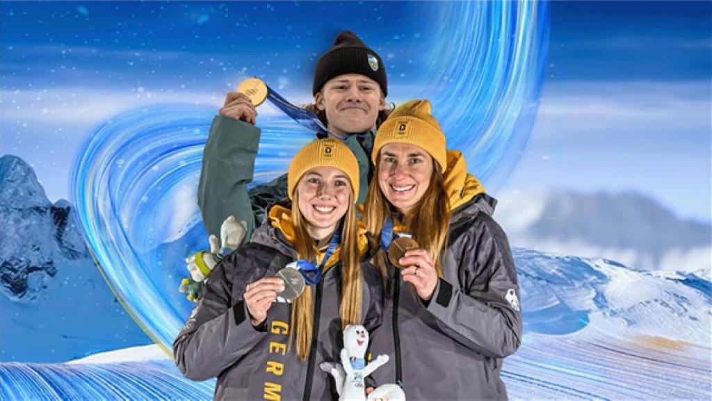 Lucas Braathen, Susanne Kreher und Jacqueline Pfeifer